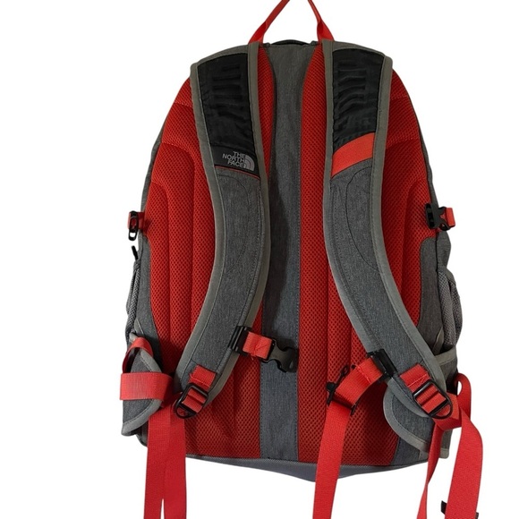 The North Face Gray and Red Men's Backpack - Picture 3 of 4